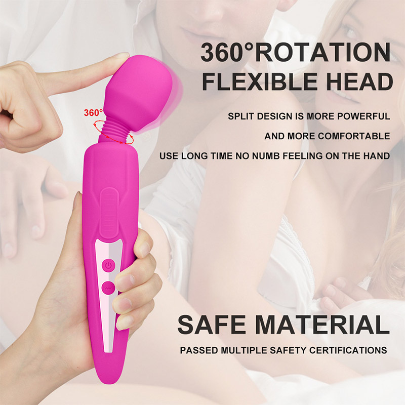 Vibromasseur sans fil extra puissant rechargeable Wand